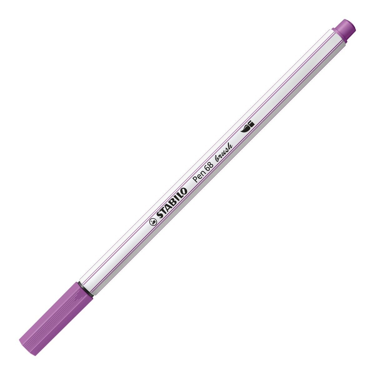 Premium-Filzstift mit Pinselspitze für variable Strichstärken - STABILO Pen 68 brush - ARTY - 10er Pack - mit 10 verschiedenen Farben
