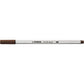 Premium-Filzstift mit Pinselspitze für variable Strichstärken - STABILO Pen 68 brush - Einzelstift - braun