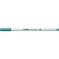 Premium-Filzstift mit Pinselspitze für variable Strichstärken - STABILO Pen 68 brush - Einzelstift - türkisblau
