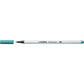 Premium-Filzstift mit Pinselspitze für variable Strichstärken - STABILO Pen 68 brush - Einzelstift - türkisblau