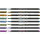 Premium Metallic-Filzstift - STABILO Pen 68 metallic - 8er Pack - mit 8 verschiedenen Metallic-Farben