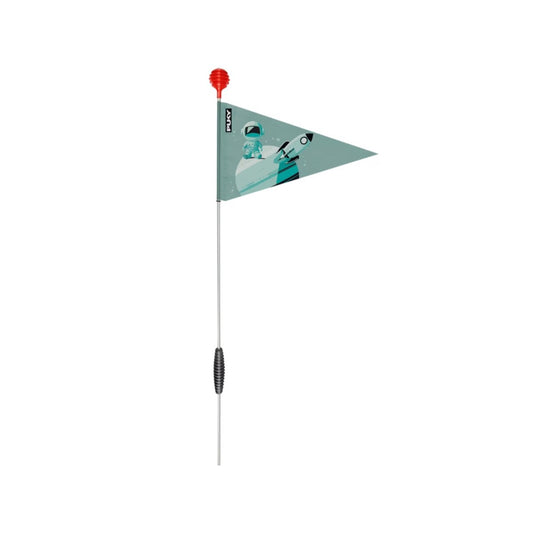PUKY safty flag Sicherheitswimpel faltbar für Kinderfahrräder grün