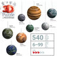 Ravensburger 3D Puzzle - Puzzle-Ball Sortiment: Himmelskörper der Star Wars Galaxie, 540 Teile