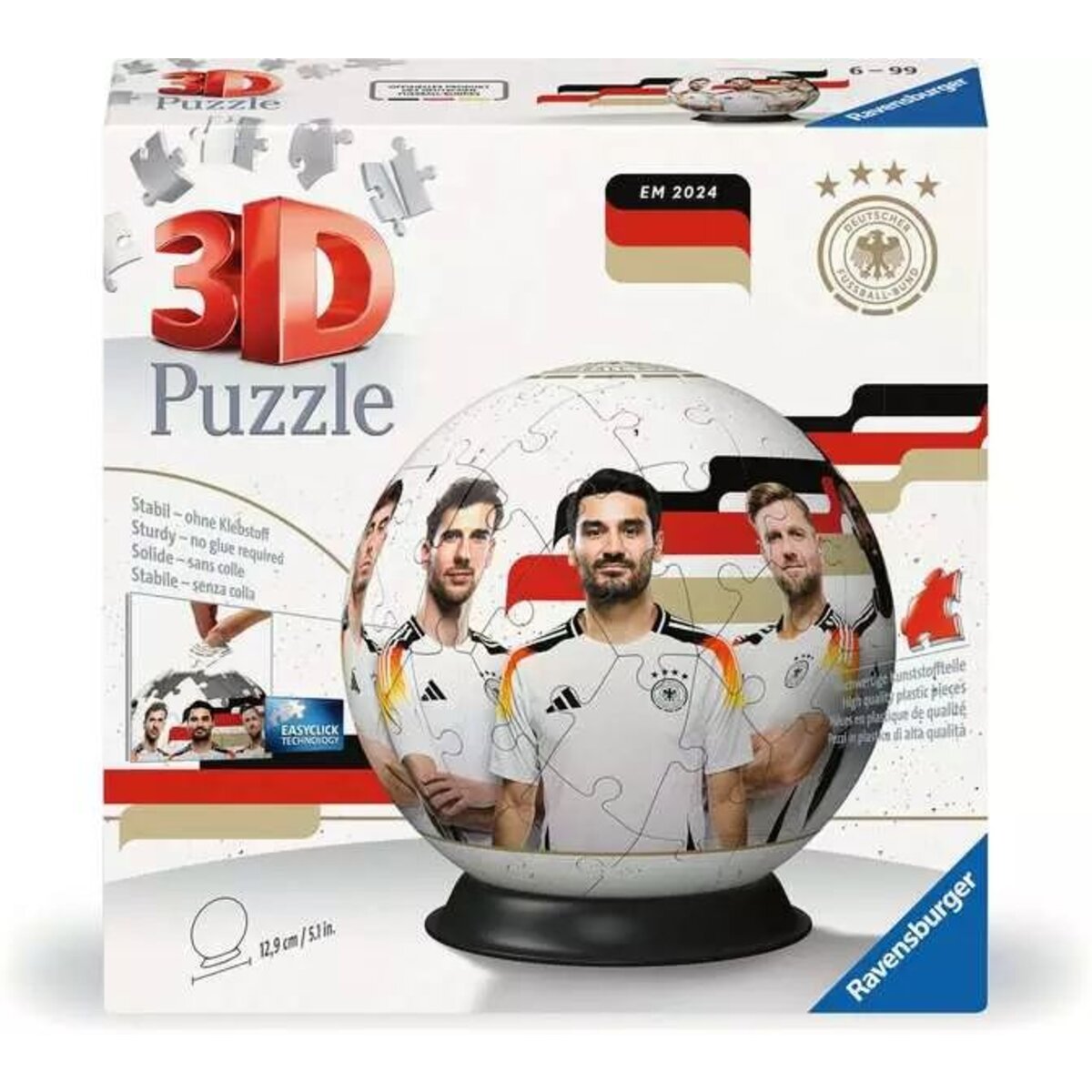 Ravensburger 3D Puzzle - Nationalmannschaft DFB 2024, 72 Teile