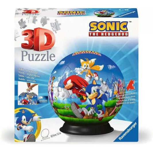 Ravensburger 3D Puzzle - Puzzle-Ball Sonic the Hedgehog, 73 Teile