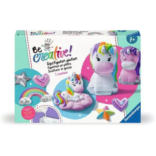 Ravensburger BeCrative Midi Bastelset DIY Gipsfiguren gießen Einhorn