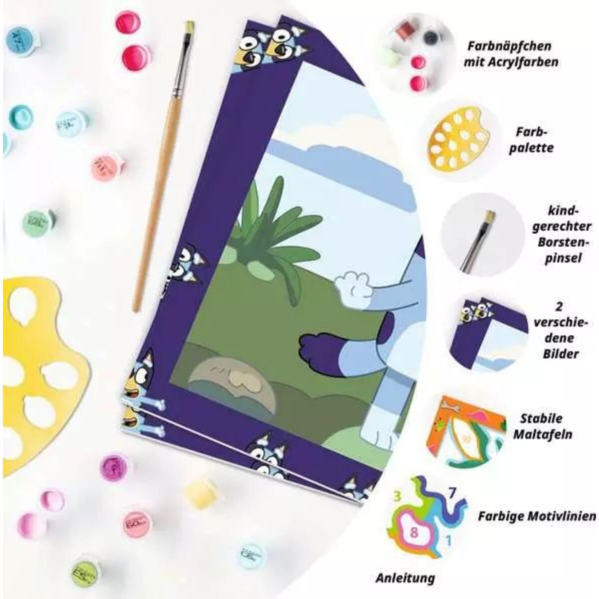 Ravensburger CreArt Malen nach Zahlen - Bluey