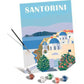 Ravensburger CreArt Malen nach Zahlen - Leinwand Farbenfrohes Santorini