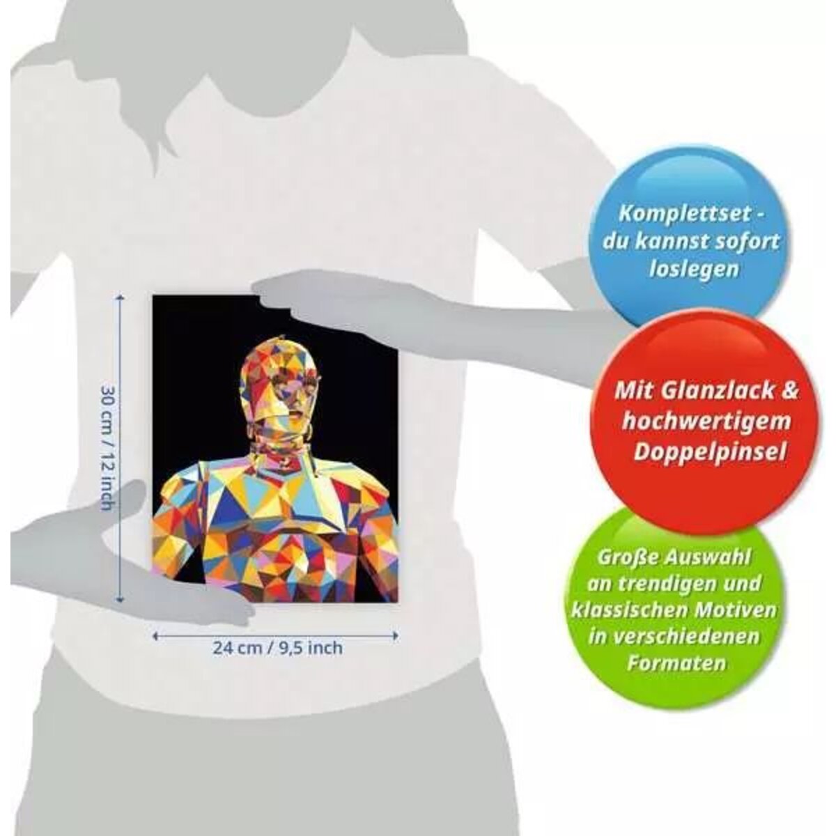 Ravensburger CreArt Malen nach Zahlen - Star Wars - C-3PO