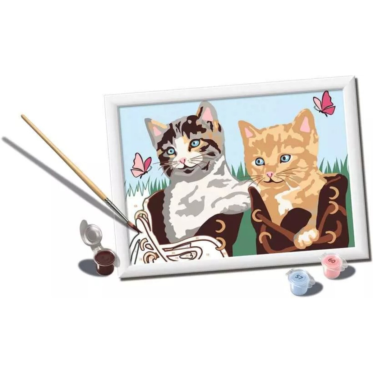 Ravensburger CreArt Malen nach Zahlen - Kätzchen in Stiefeln