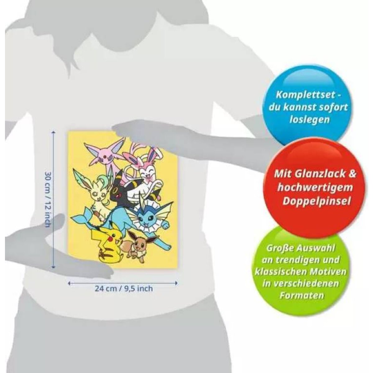 Ravensburger CreArt Malen nach Zahlen Eevee Evolutions