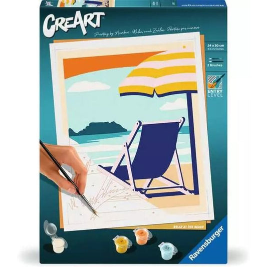 Ravensburger CreArt Malen nach Zahlen - Relax at the Beach