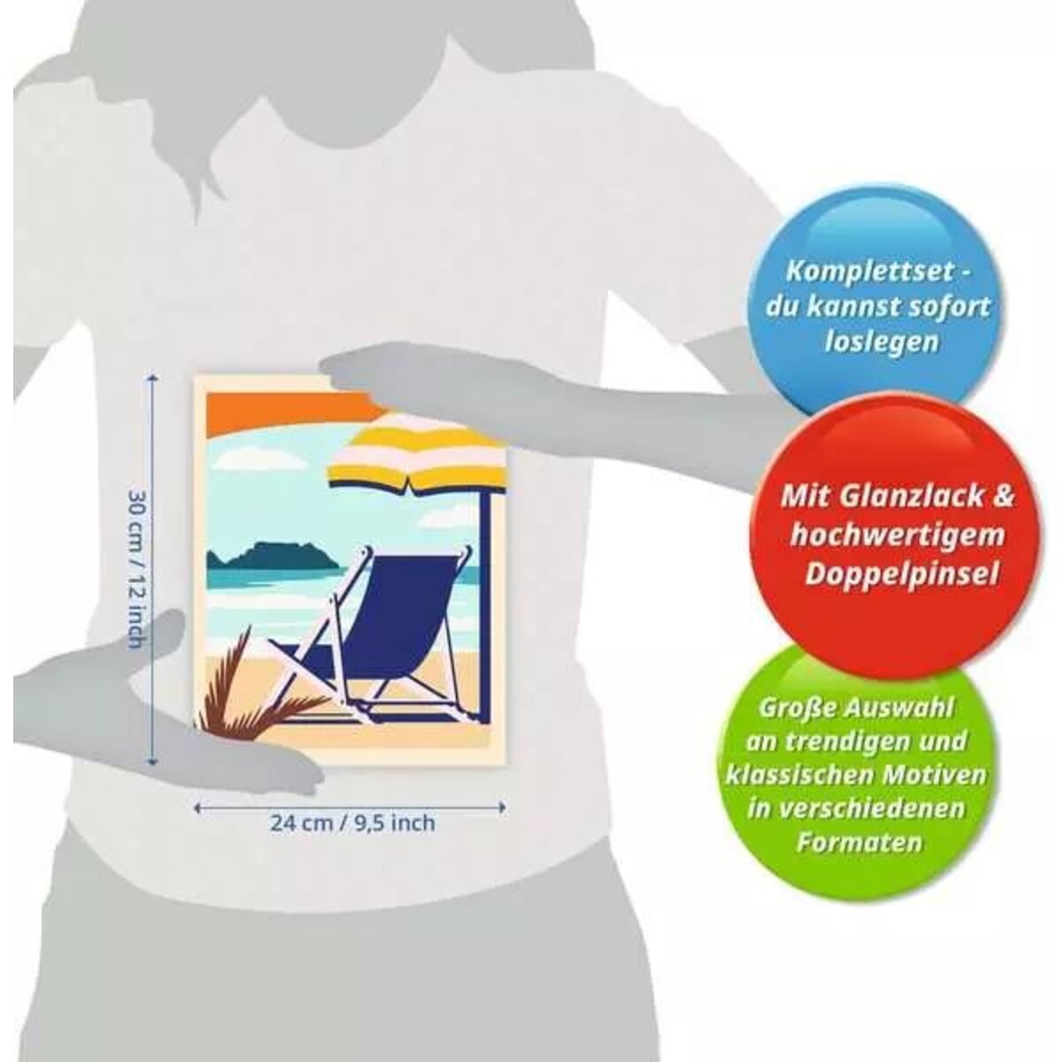 Ravensburger CreArt Malen nach Zahlen - Relax at the Beach