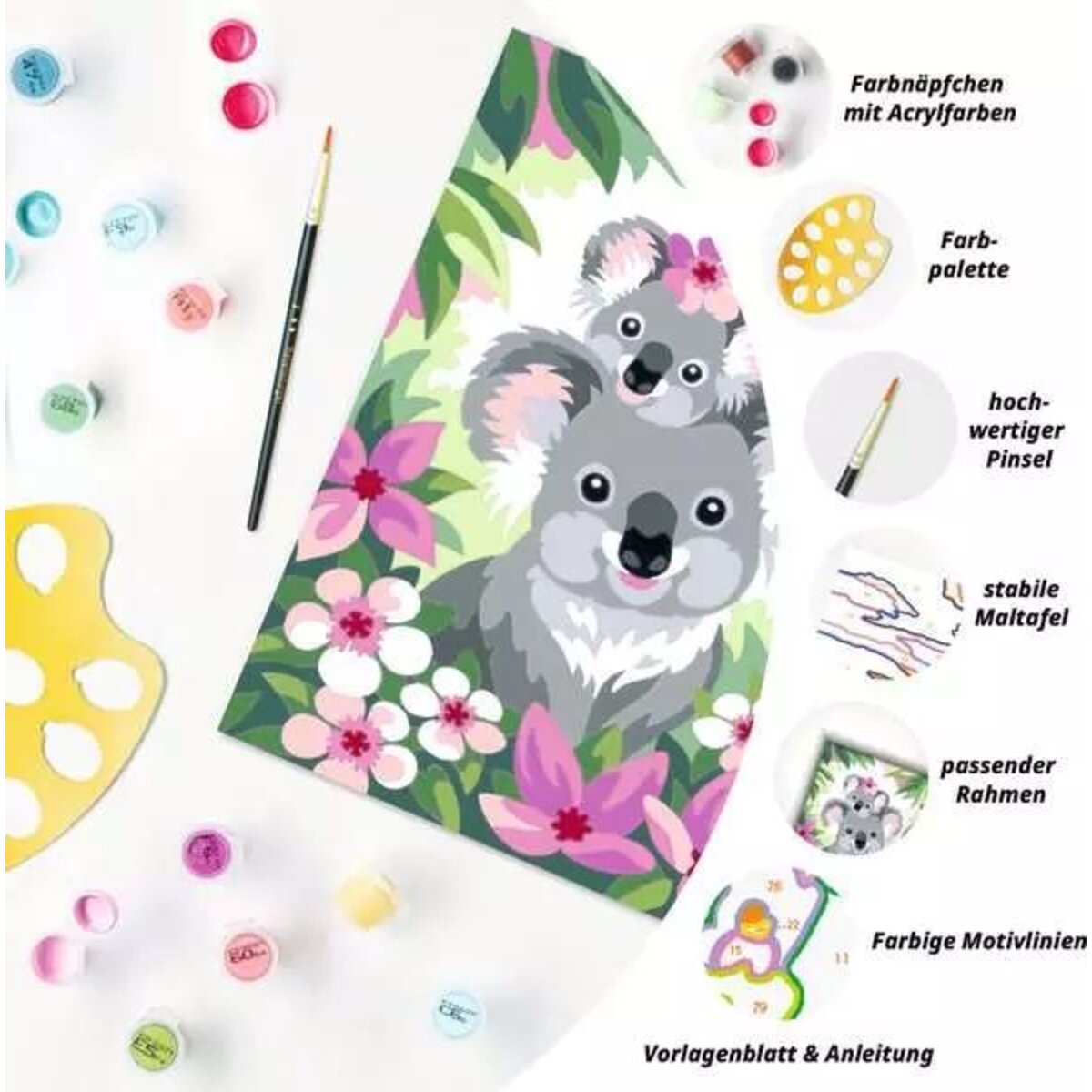 Ravensburger CreArt Malen nach Zahlen - Koala Cuties