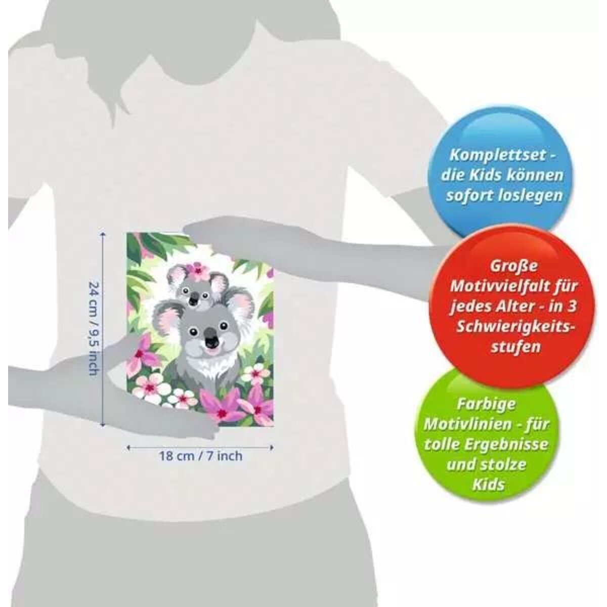 Ravensburger CreArt Malen nach Zahlen - Koala Cuties