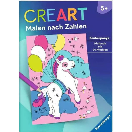 Ravensburger CreArt Malen nach Zahlen ab 5: Zauberponys
