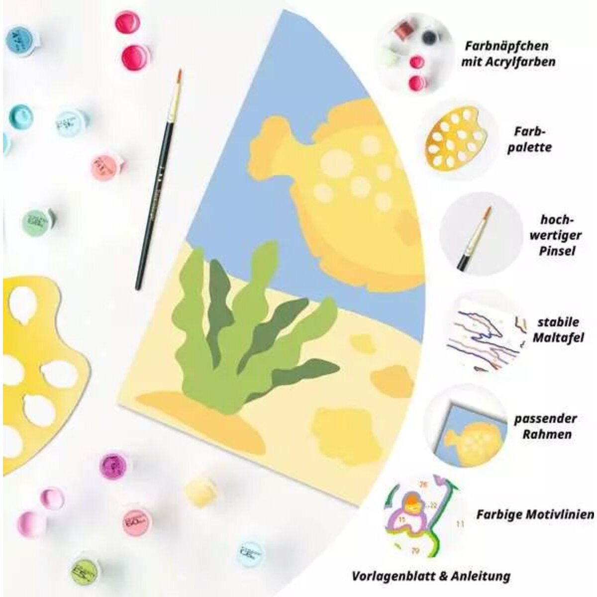 Ravensburger CreArt Malen nach Zahlen - Fröhlicher Fisch