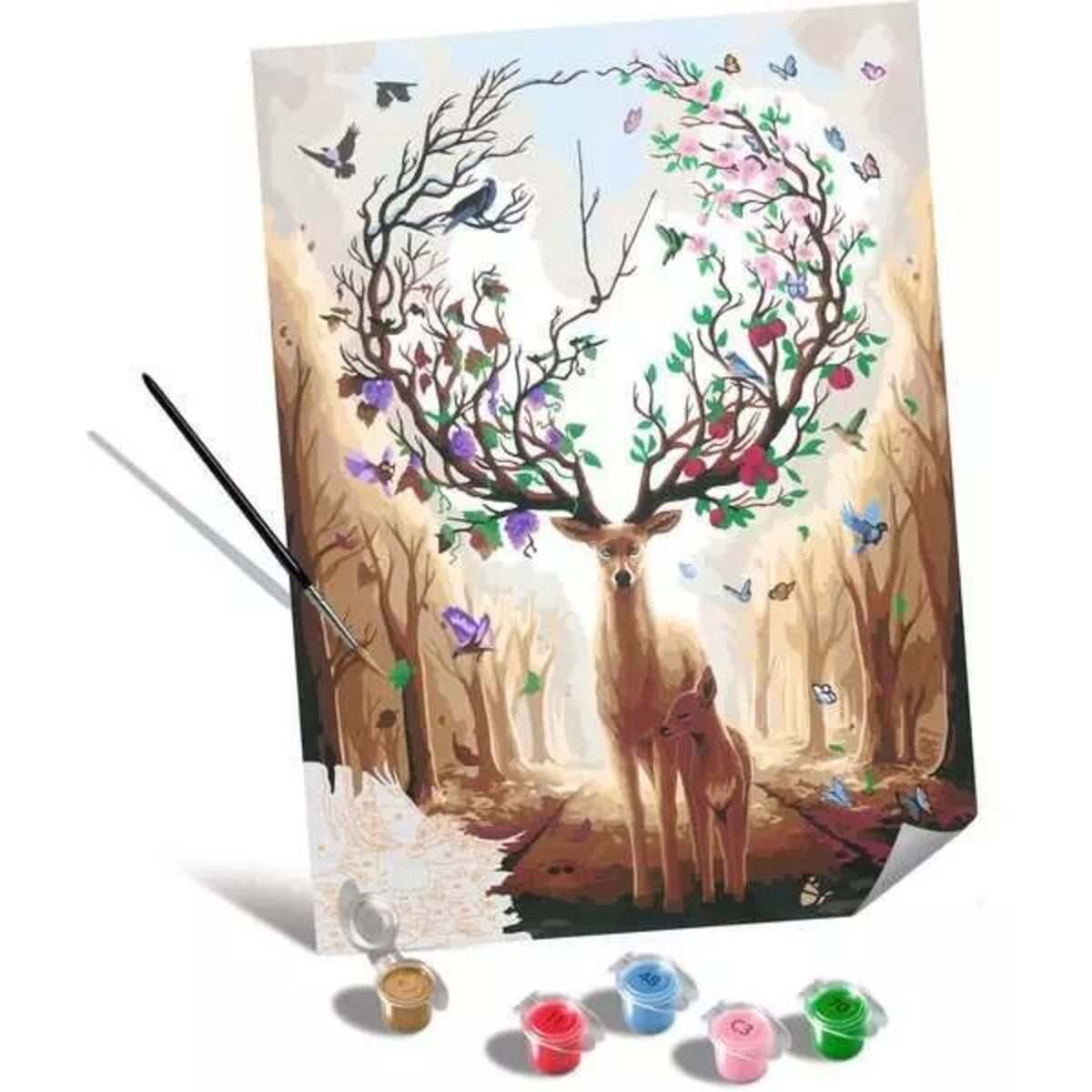 Ravensburger CreArt Malen nach Zahlen - Leinwand Magischer Hirsch