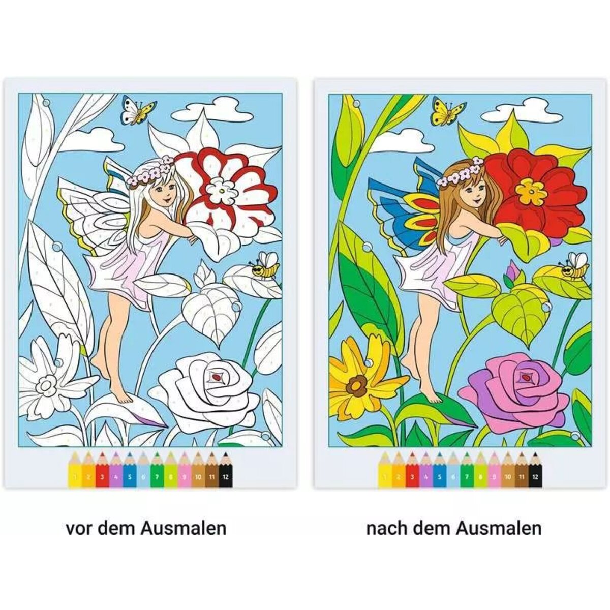 Ravensburger CreArt Malen nach Zahlen ab 7: Feen, Elfen, Meerjungfrauen