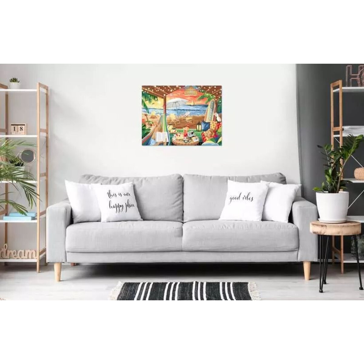 Ravensburger CreArt Malen nach Zahlen - Leinwand Gemütliche Strandhütte