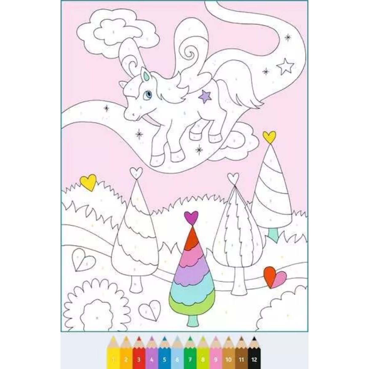 Ravensburger CreArt Malen nach Zahlen ab 5: Regenbogenland