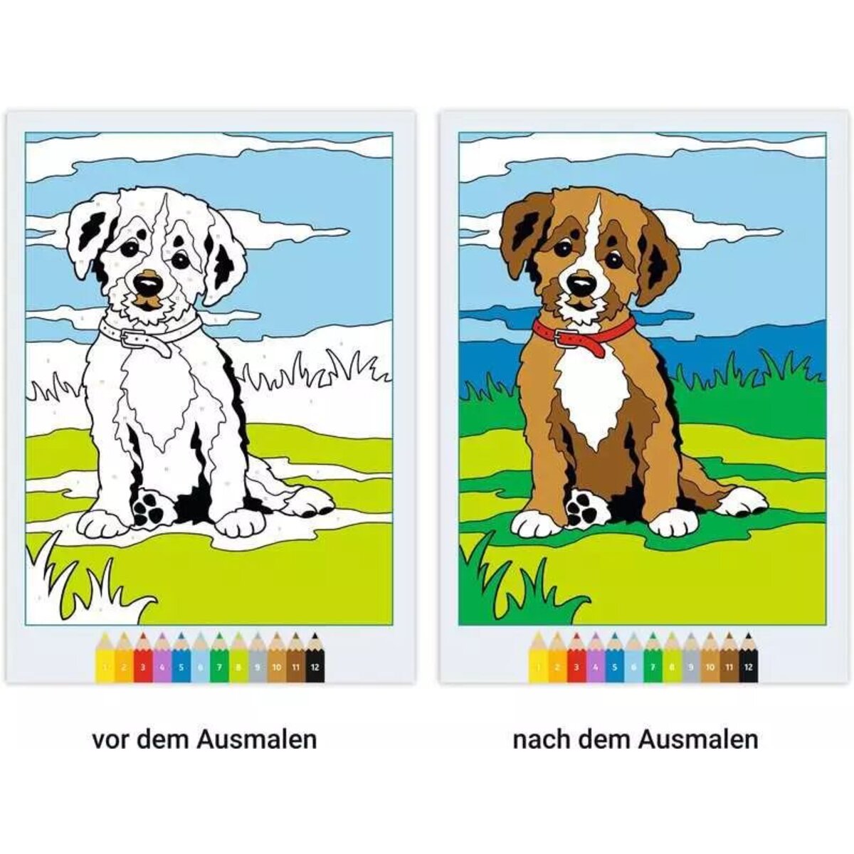 Ravensburger CreArt Malen nach Zahlen ab 5: Tierkinder