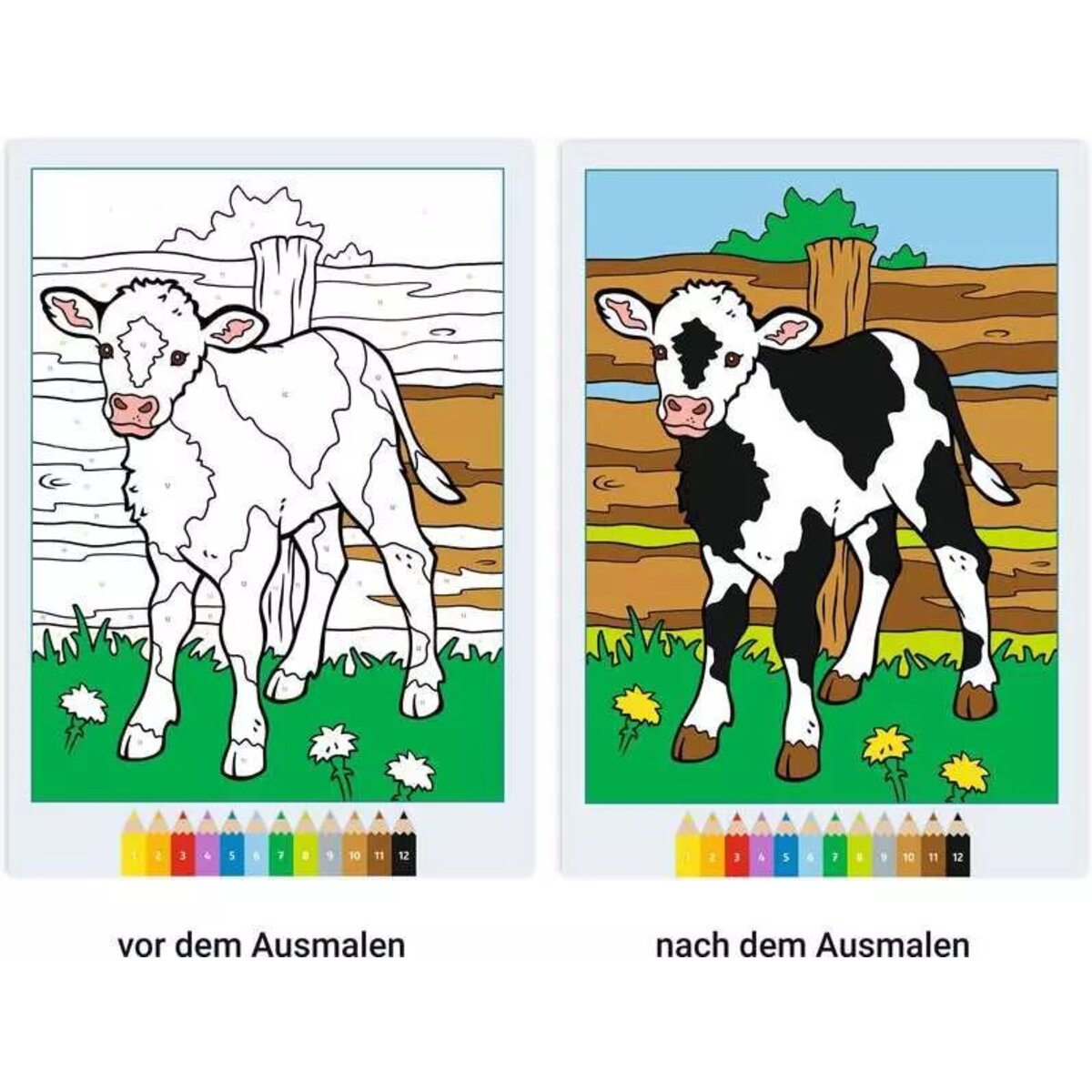 Ravensburger CreArt Malen nach Zahlen ab 5: Tierkinder