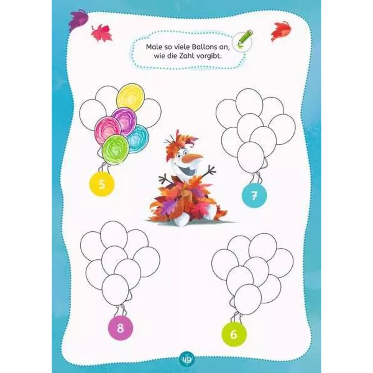 Ravensburger Disney Die Eiskönigin 2 - Mein Vorschulblock: Zählen und Rechnen