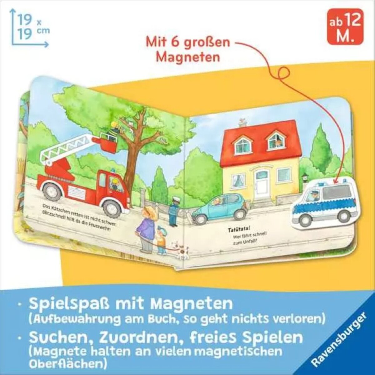 Ravensburger Mein erstes Magnetbuch Was fährt wo? Fahrzeuge