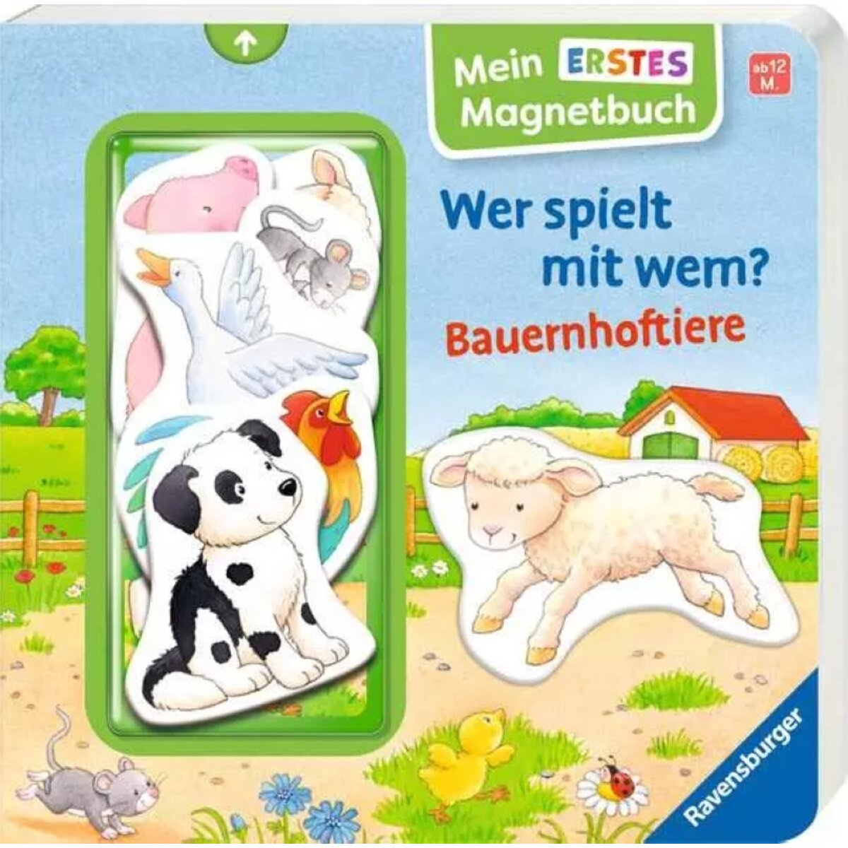 Ravensburger Mein erstes Magnetbuch Wer spielt mit wem? Bauernhoftiere