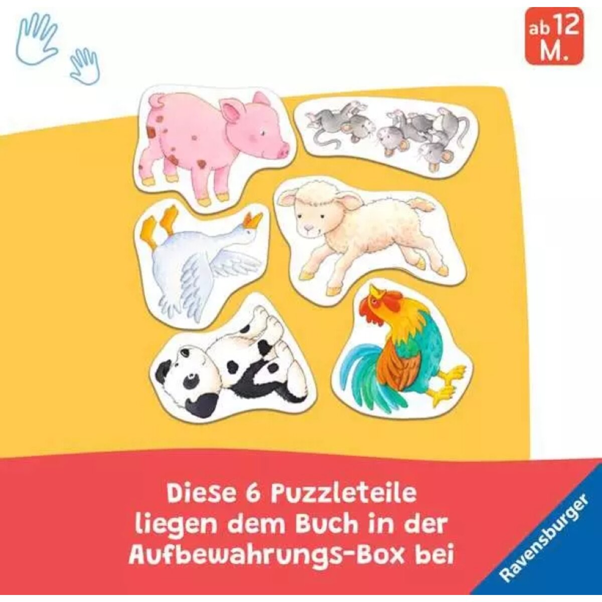 Ravensburger Mein erstes Magnetbuch Wer spielt mit wem? Bauernhoftiere