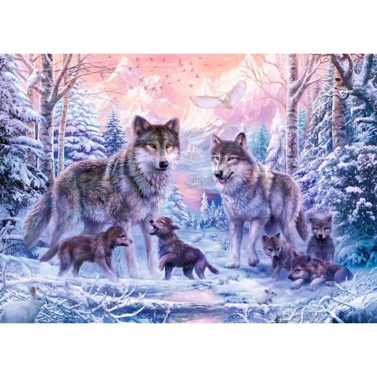 Ravensburger Puzzle - Arktische Wölfe, 1000 Teile