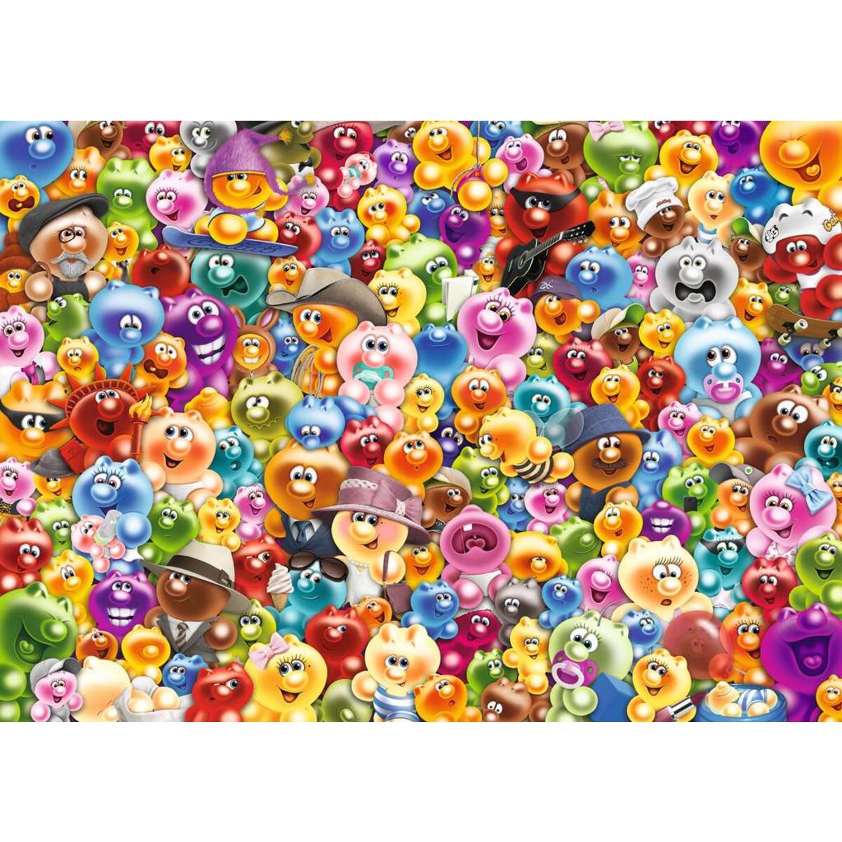 Ravensburger Puzzle - Challenge Ganz viel Gelini, 1000 Teile
