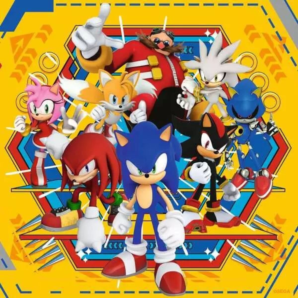 Ravensburger Puzzle - Die Abenteuer von Sonic 3 x 49 Teile