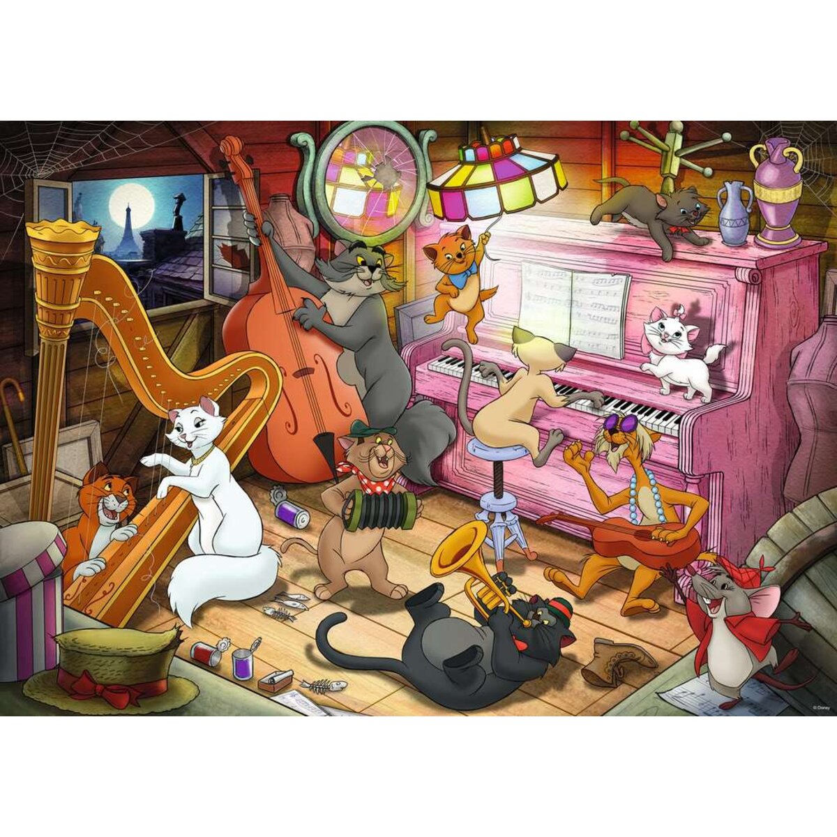 Ravensburger Puzzle - Disney: Aristocats, 1000 Teile