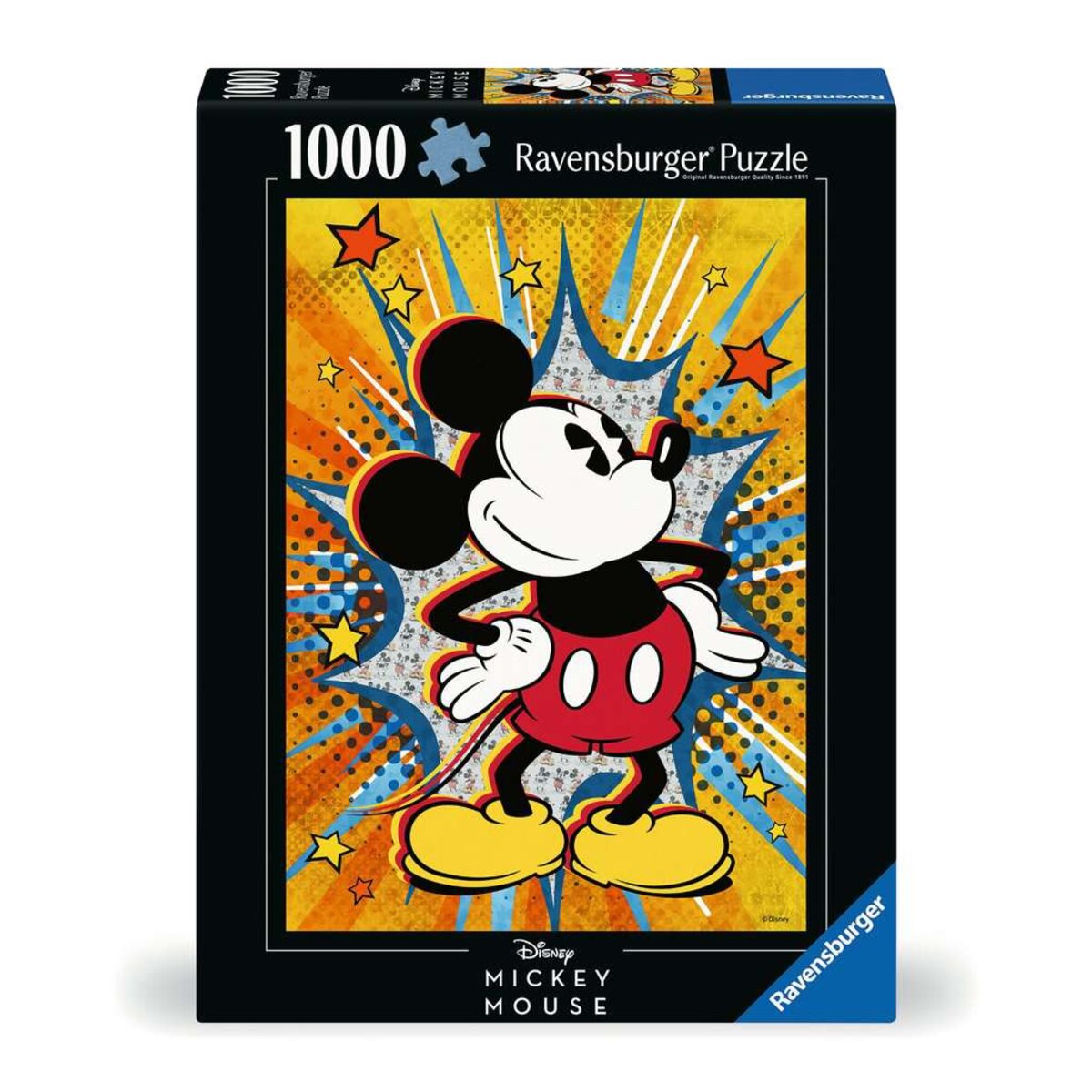 Ravensburger Puzzle - Disney: Retro Mickey, 1000 Teile