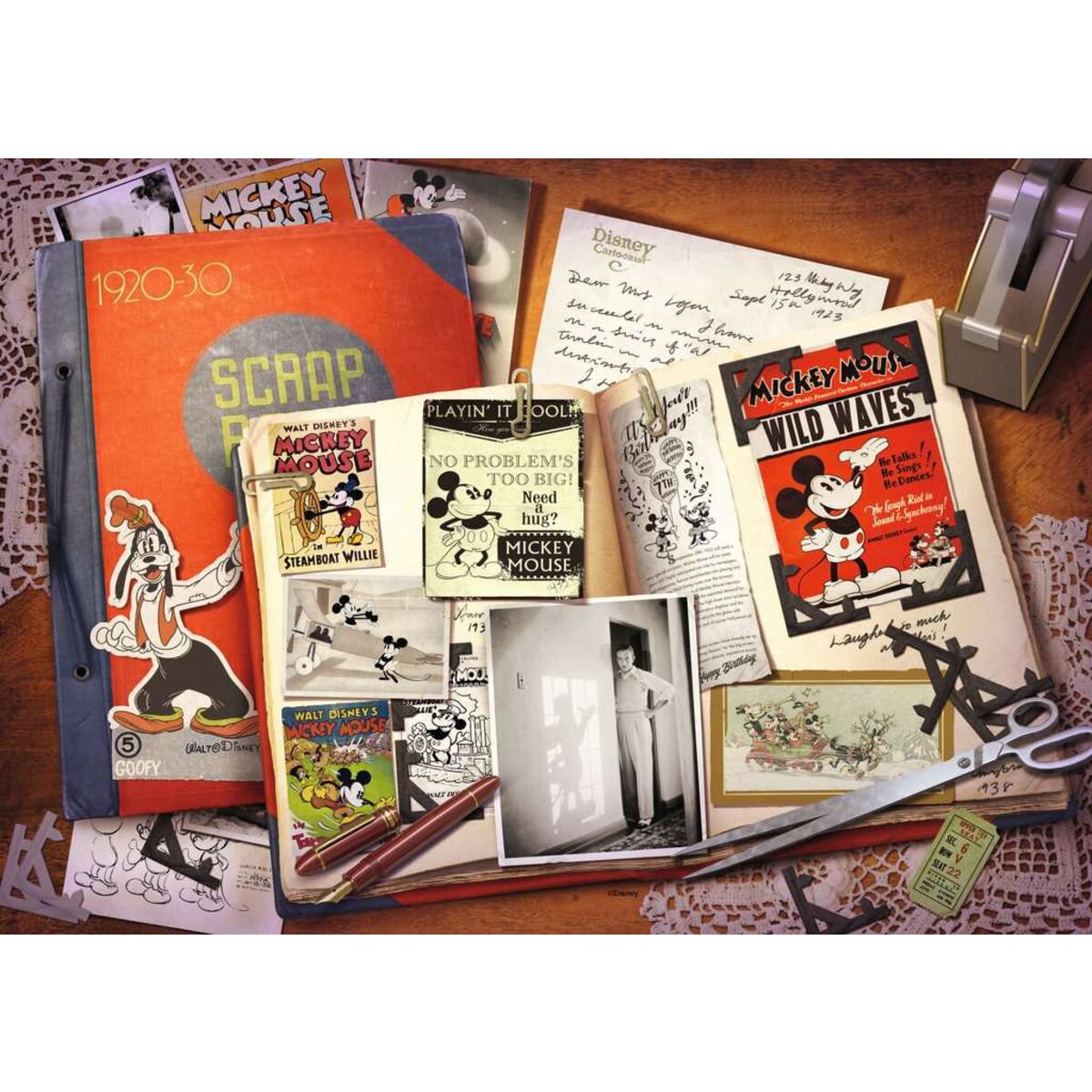 Ravensburger Puzzle - Disney: 1930 Mickey Moments, 1000 Teile
