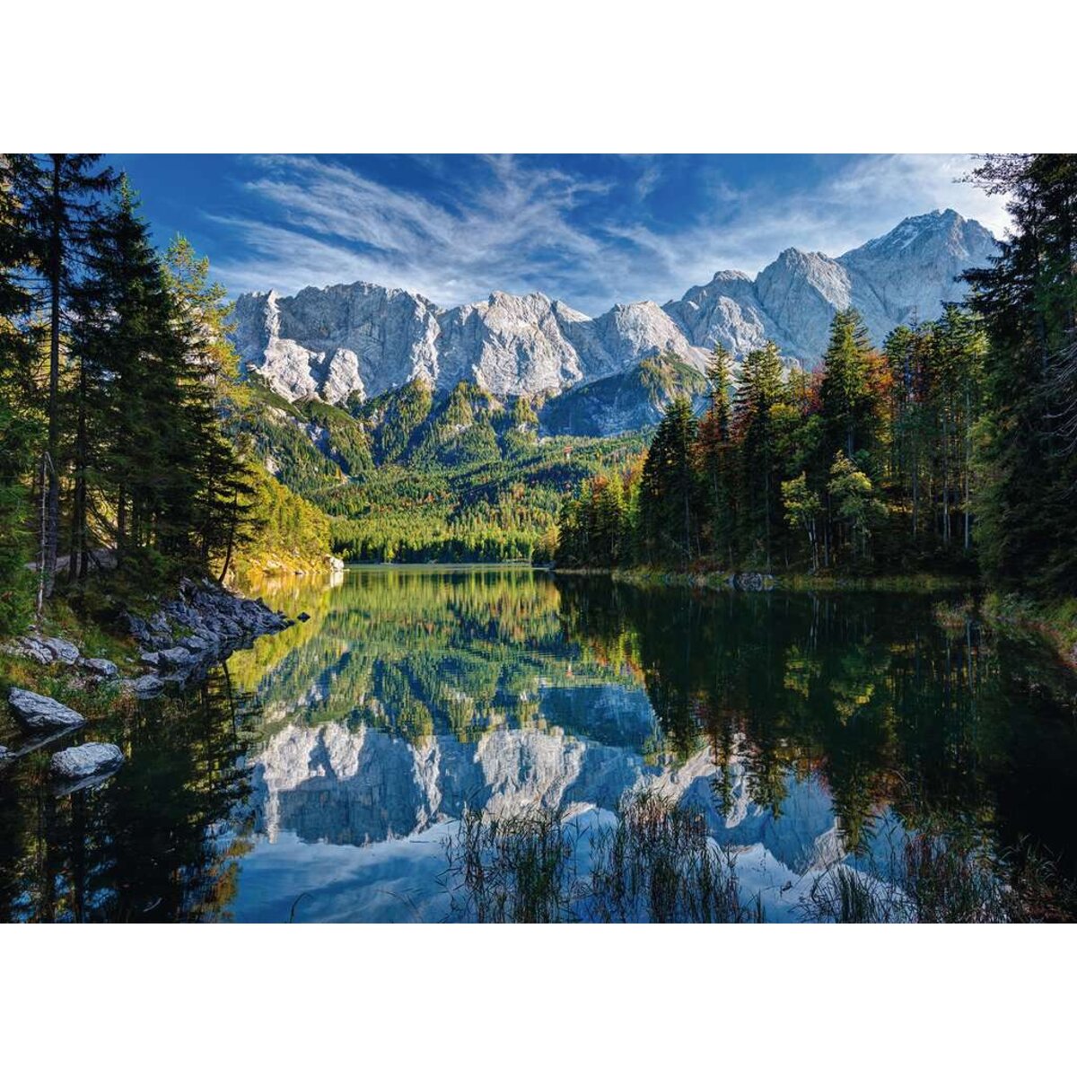 Ravensburger Puzzle - Eibsee mit Wettersteingebirge und Zugspitze, 1000 Teile
