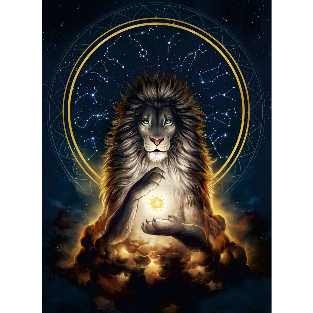 Ravensburger Puzzle - Glow in the Dark: Leuchtender Löwe, 500 Teile