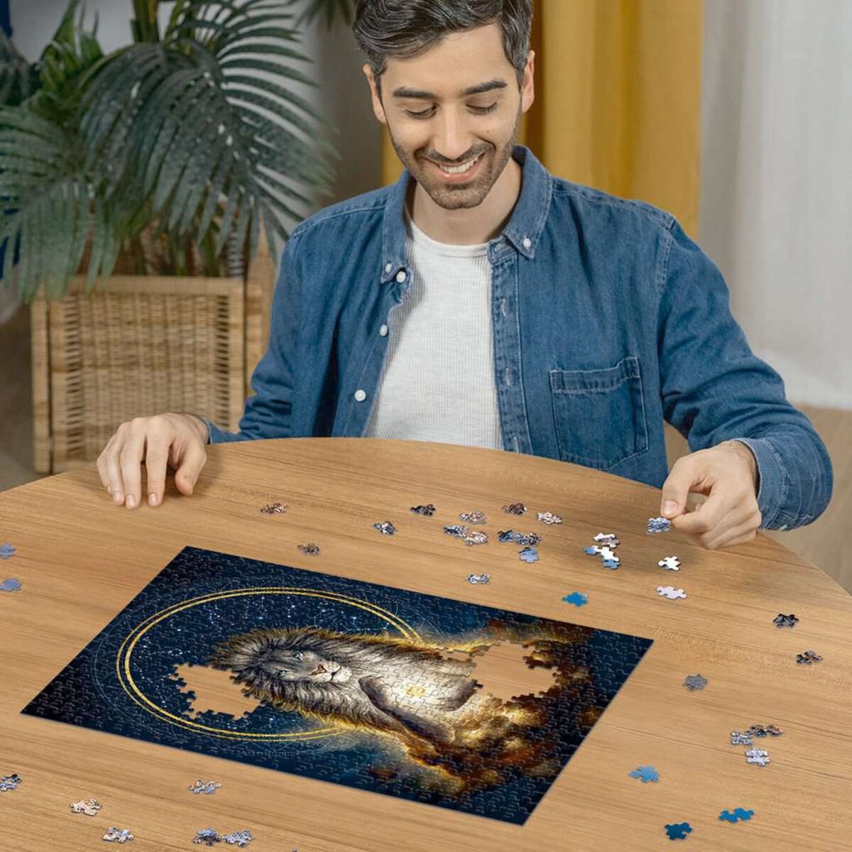 Ravensburger Puzzle - Glow in the Dark: Leuchtender Löwe, 500 Teile