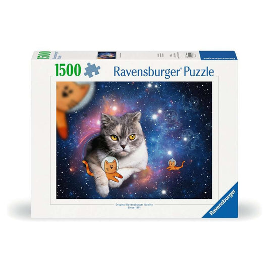Ravensburger Puzzle - Katzen fliegen im Weltall, 1500 Teile