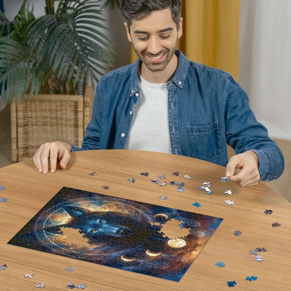 Ravensburger Puzzle - Leuchtender Wolf, 500 Teile