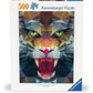 Ravensburger Puzzle - Löwe aus Polygonen, 500 Teile