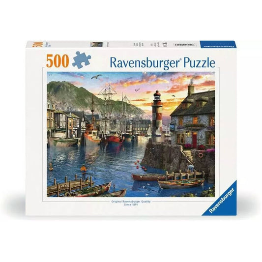Ravensburger Puzzle - Morgens am Hafen, 500 Teile