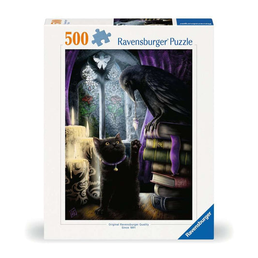 Ravensburger Puzzle - Rabe und Katze im Turmzimmer, 500 Teile