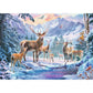 Ravensburger Puzzle - Rehe und Hirsche im Winter, 1000 Teile