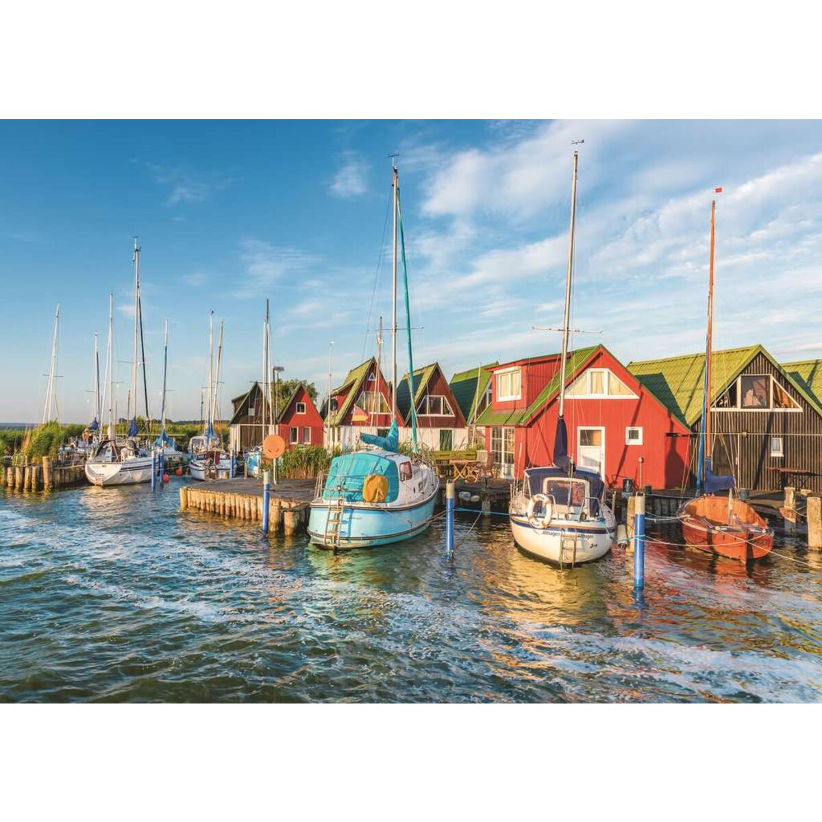 Ravensburger Puzzle - Romantische Hafenwelt von Ahrenshoop, 1000 Teile