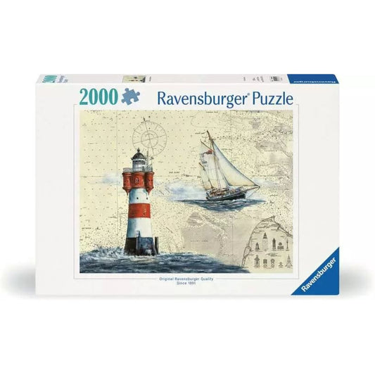Ravensburger Puzzle - Romantischer Leuchtturm, 2000 Teile