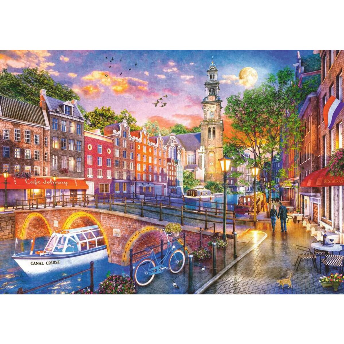 Ravensburger Puzzle - Sonnenuntergang Amsterdam, 1000 Teile