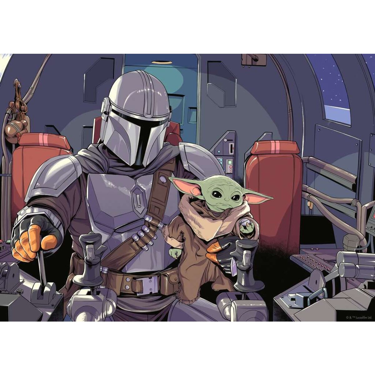 Ravensburger Puzzle - The Mandalorian, 1000 Teile
